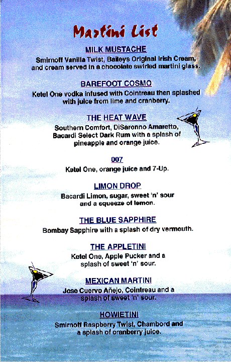 Martini List