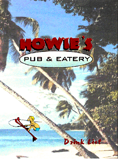 Drink List Cover Page